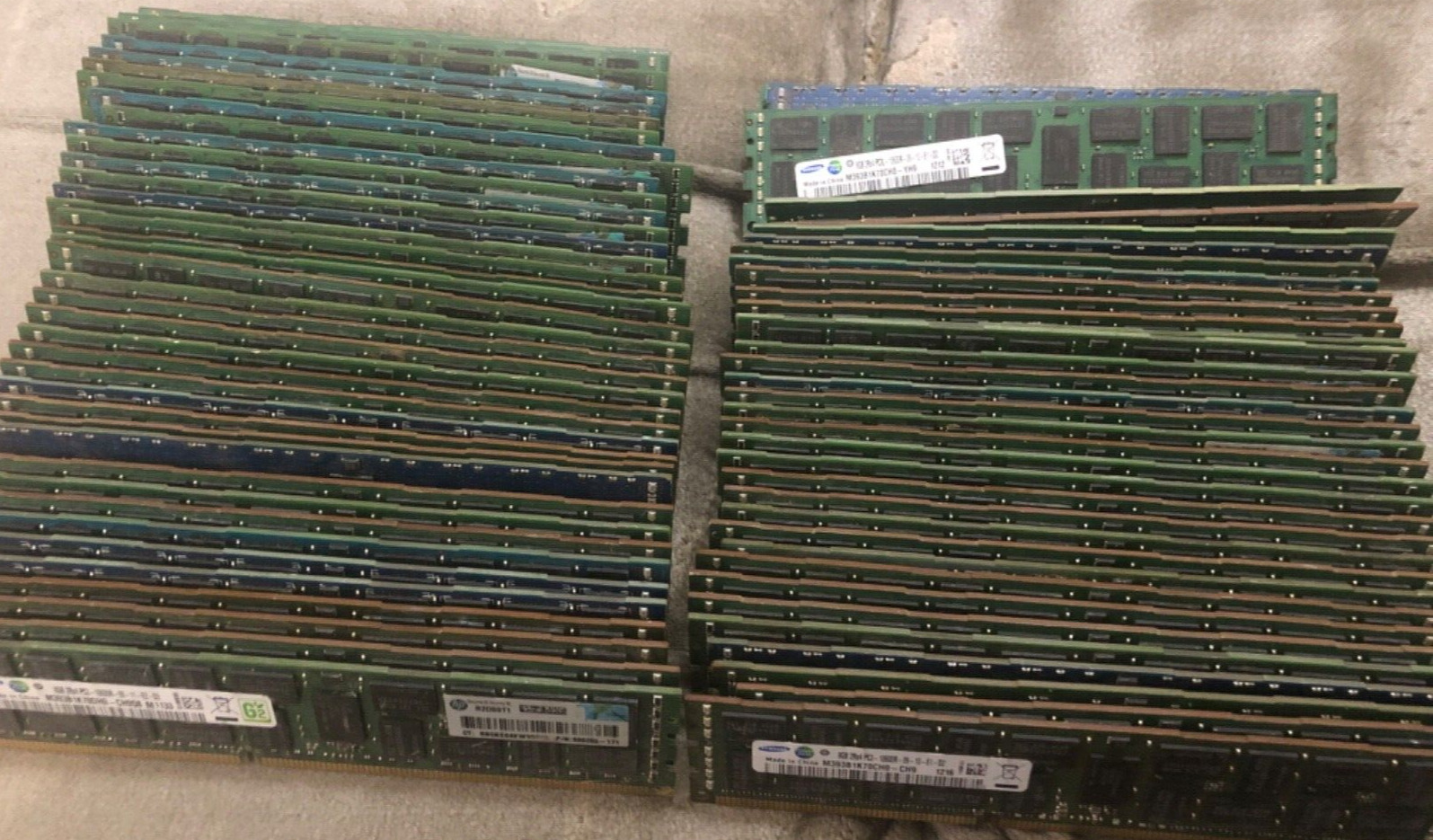 Lot of 80 Mixed Major Brands 8GB PC3 Registered ECC Server RAM Mixed Speeds