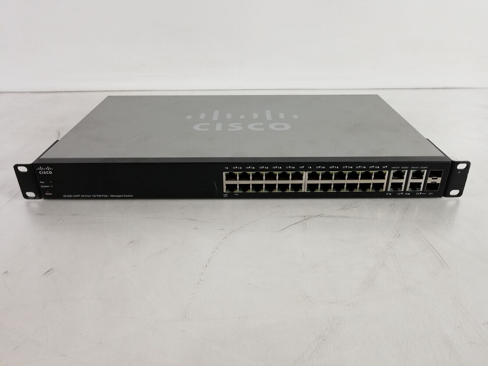 Cisco SF300-24PP-K9 24-Port 10/100 PoE+ Managed Switch