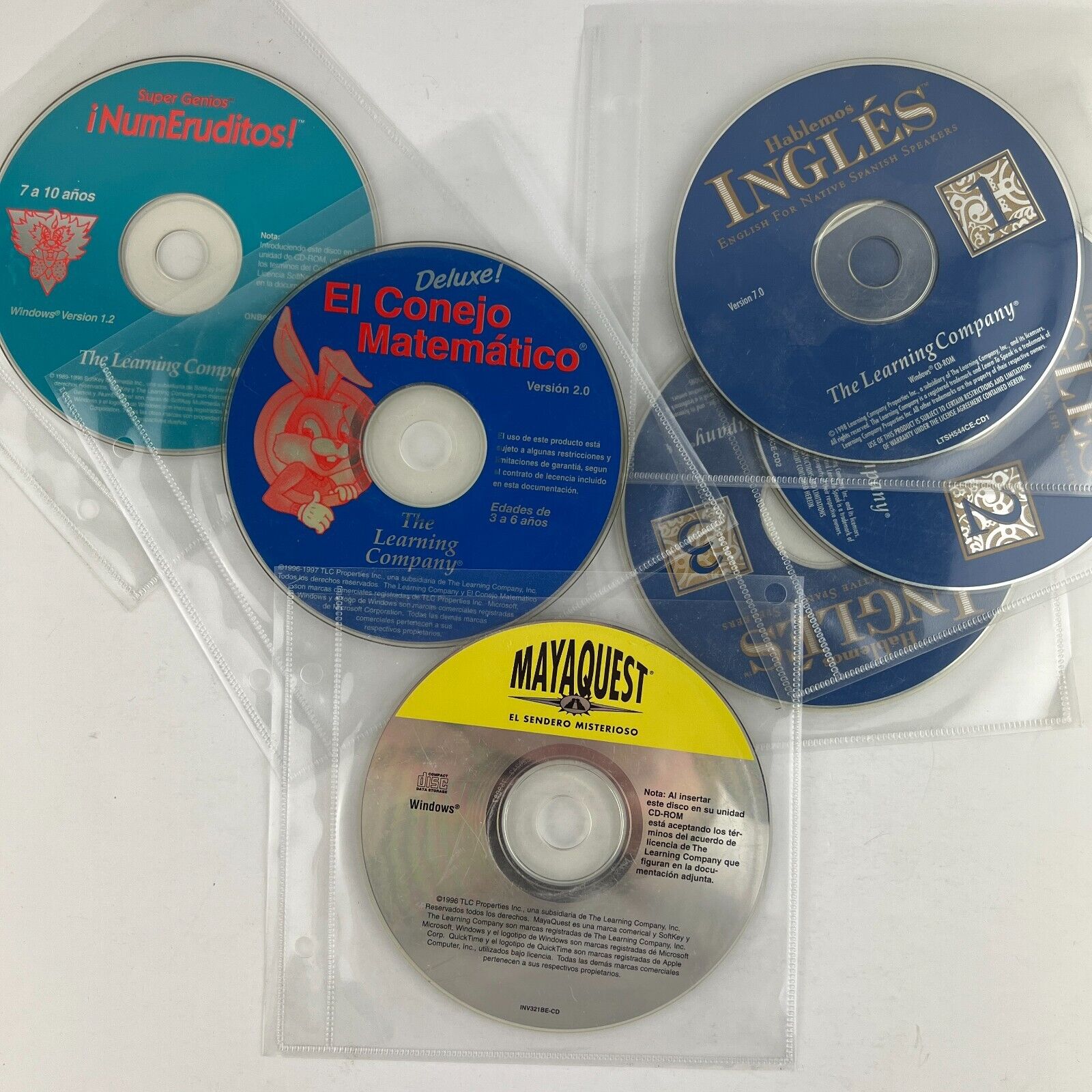 Spanish Windows PC CD-ROM Software (Ingles, Education, Games) Lot #1