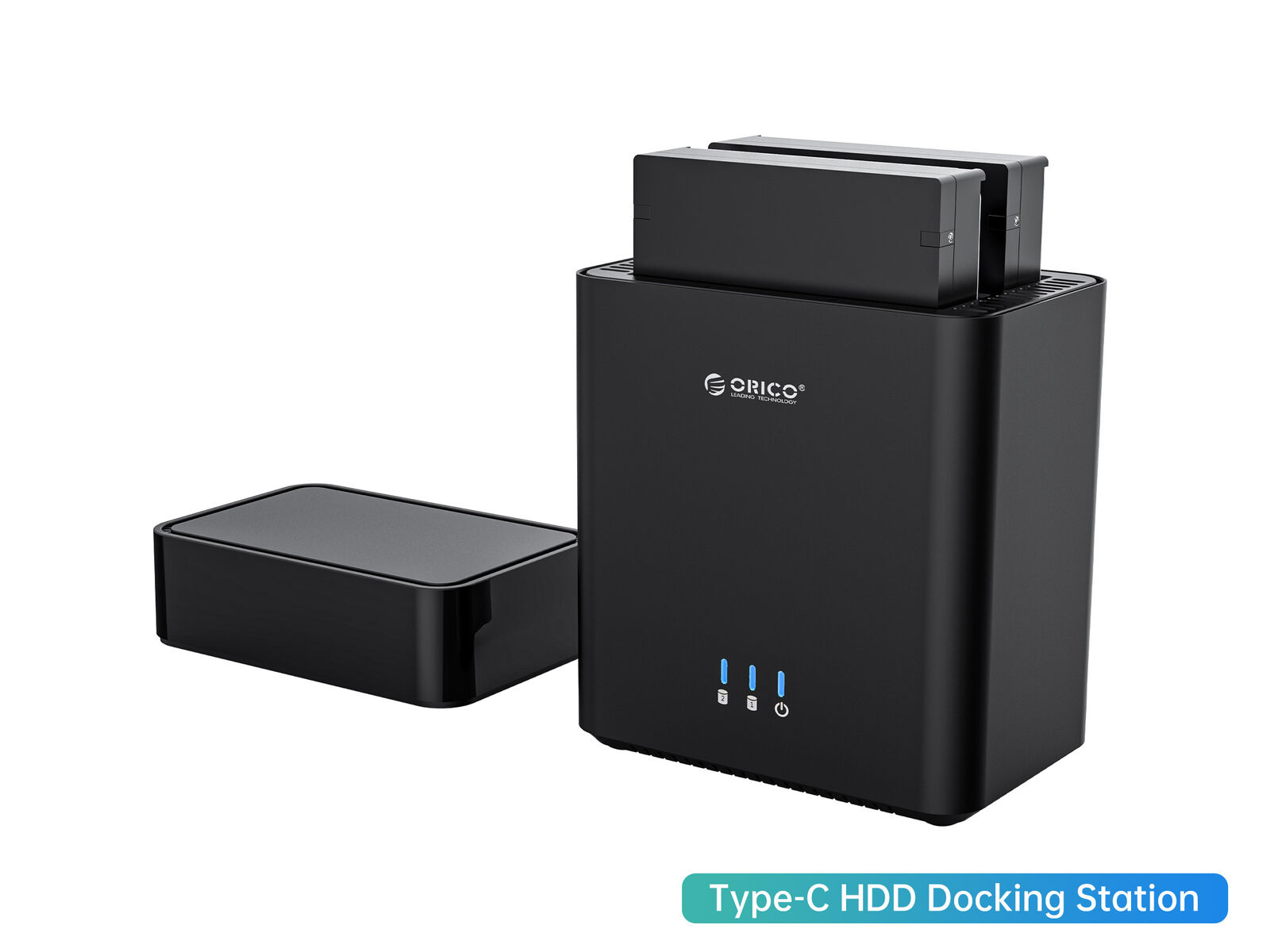 ORICO 2/5Bay Hard Drive Enclosure USB3.0/Type-C to SATA for 3.5'' HDD SSD w/ Fan