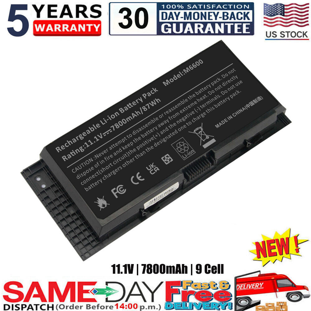 Type FV993 Battery for Dell Precision M4600 M4700 M4800 M6600 M6700 M6800 