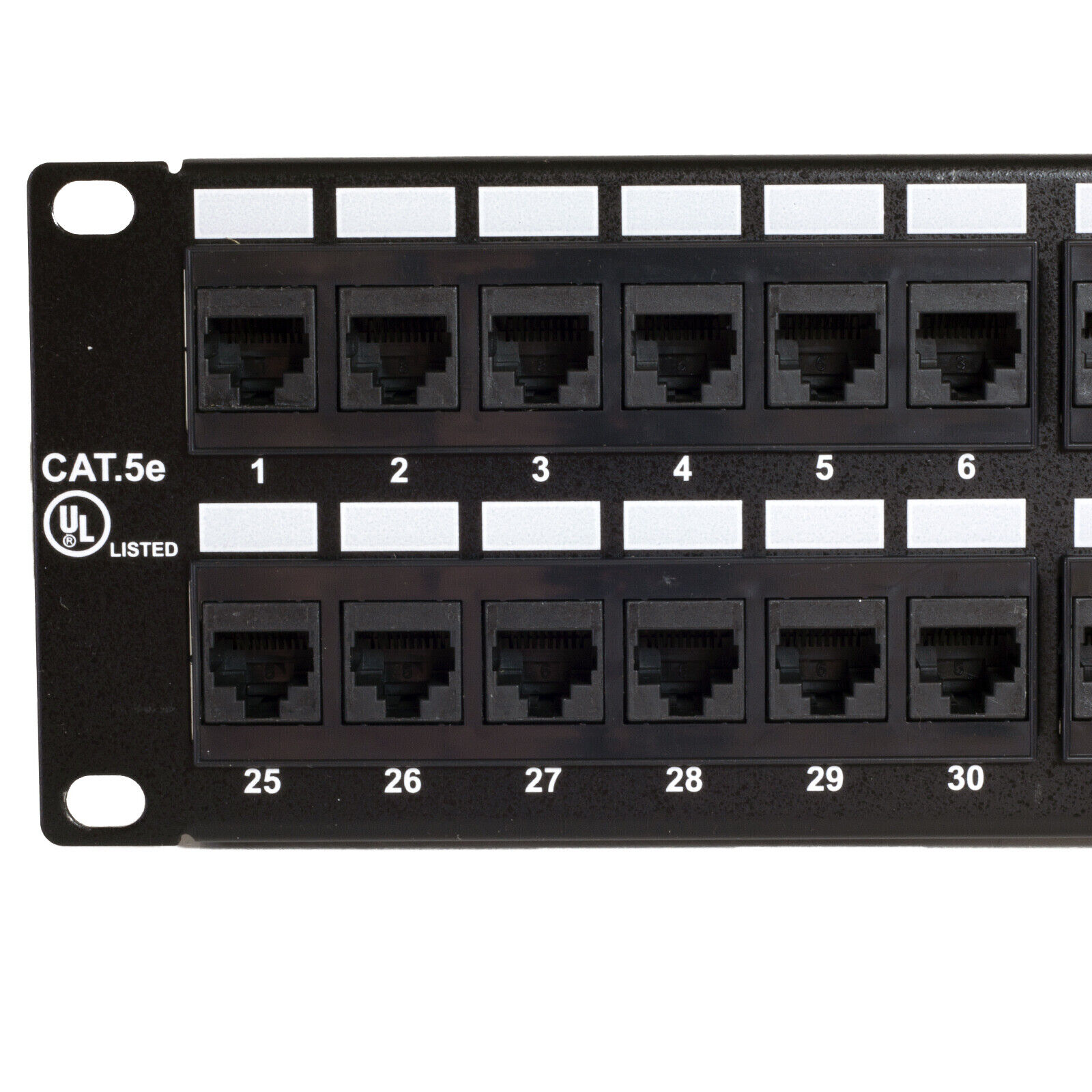48 Port Cat5e Patch Panel UL Ethernet 50u Higher Gold Content Faster Speed