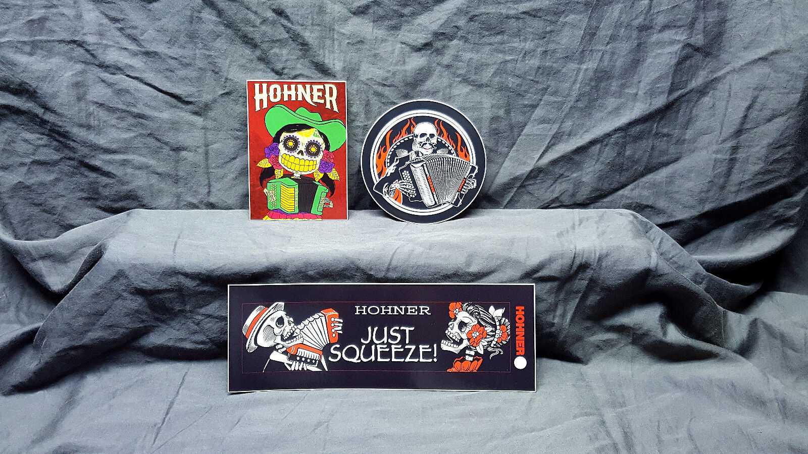 Hohner Accordion Sticker Set of 3<<>>Hohner<<>>Accordion<<>>