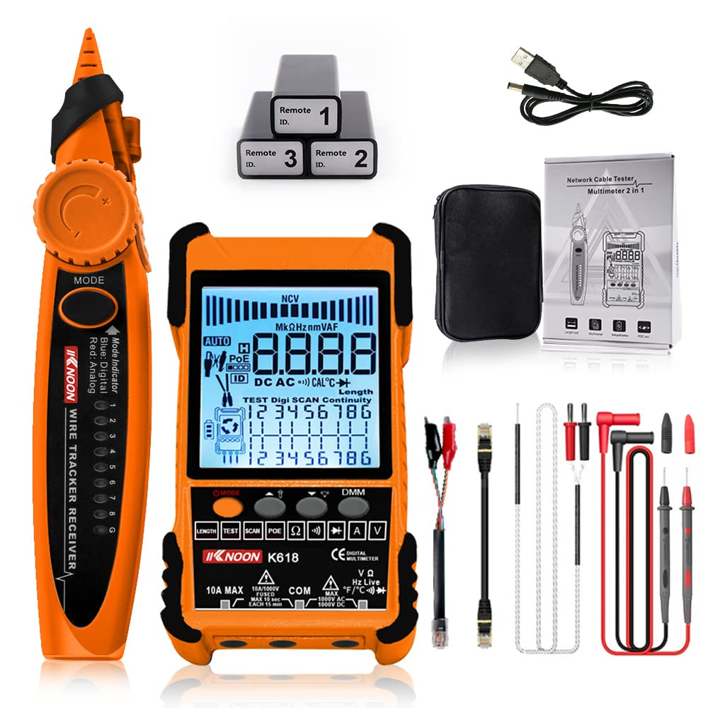 Network Cable Tester - Multifunction Network Cable Tester for Cat5/Cat6