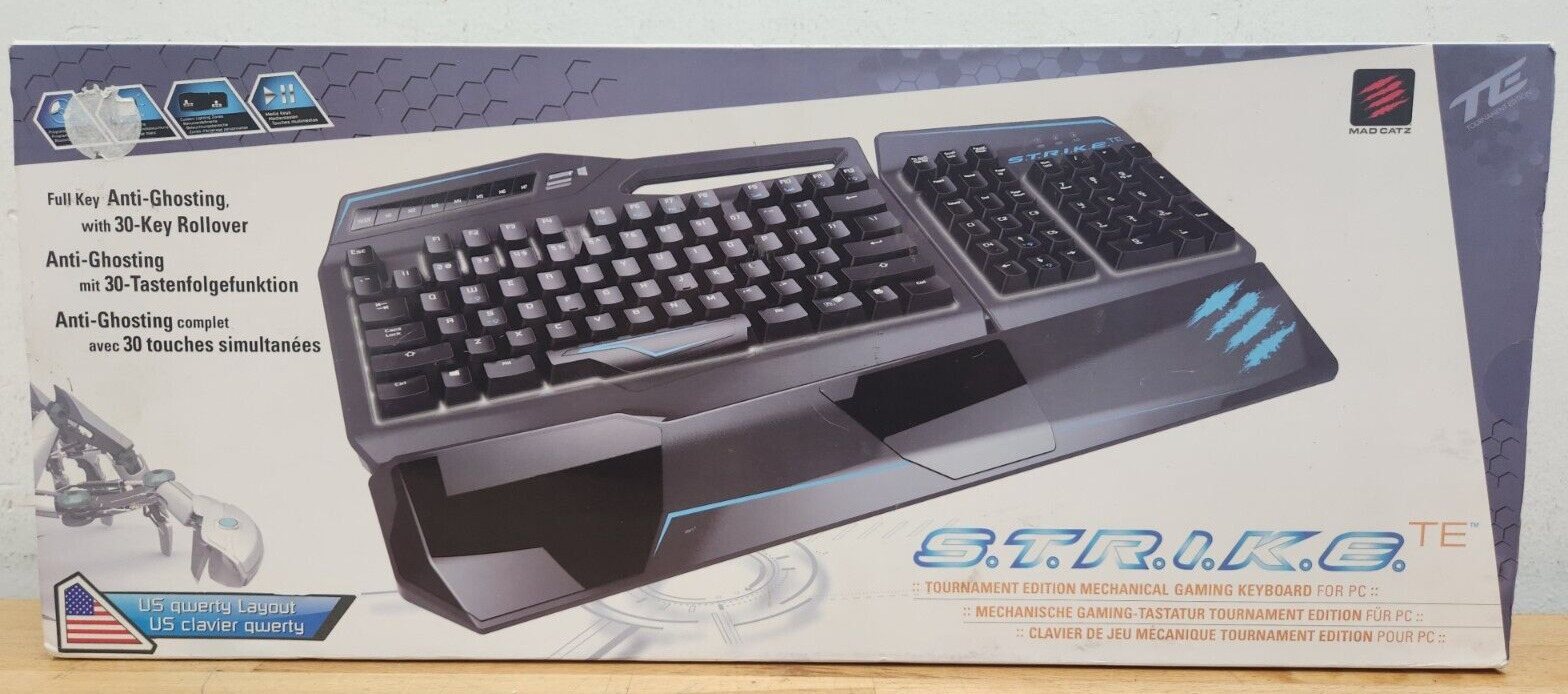 NEW 2015 Mad Catz S.T.R.I.K.E. TE Tournament Edition Mechanical Gaming Keyboard