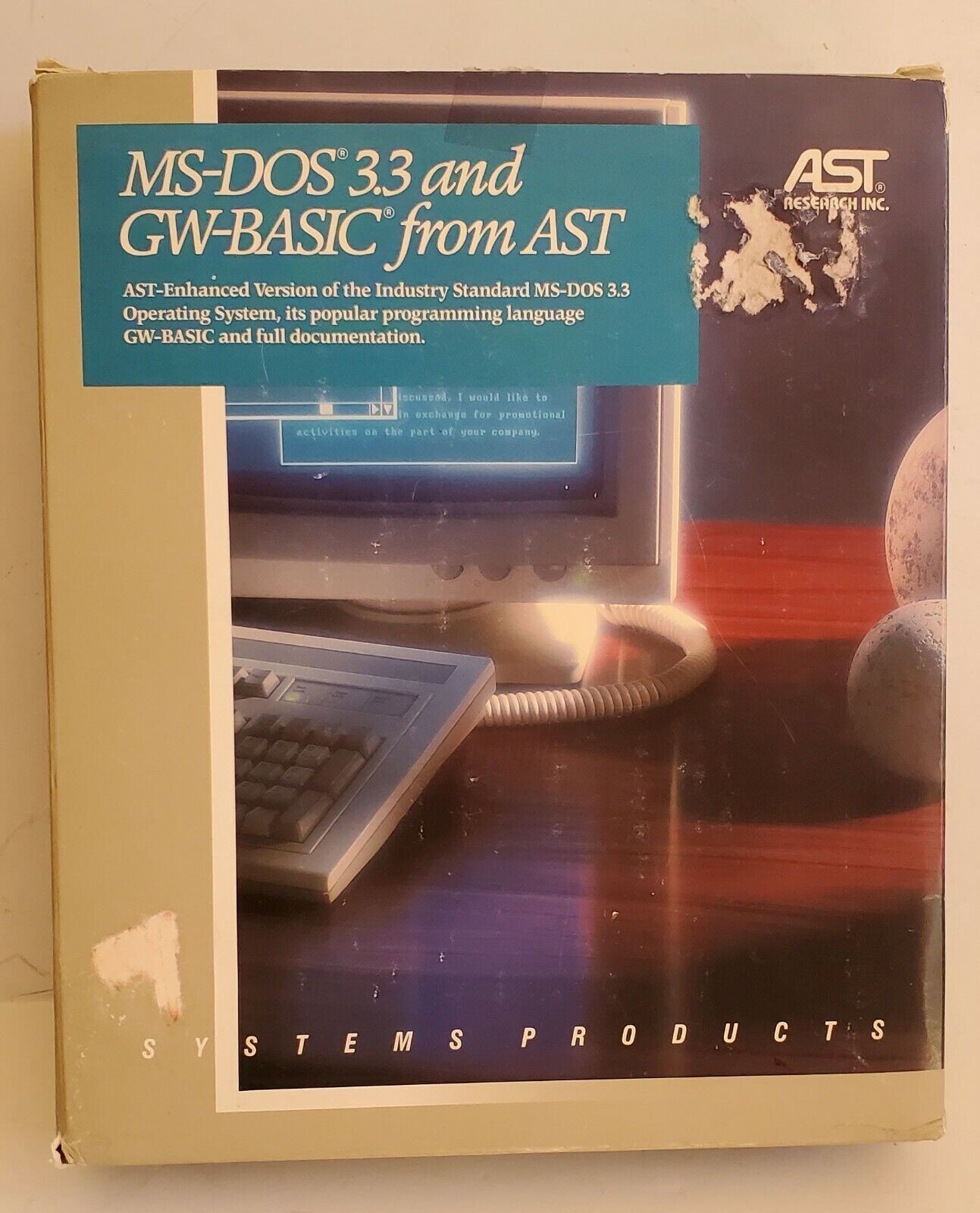 MS-DOS 3.3 and GW-BASIC from AST
