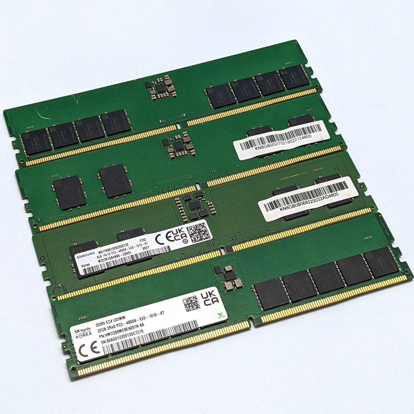 Assorted Set of SK Hynix / Samsung 16GB RAM Modules Lot of 4