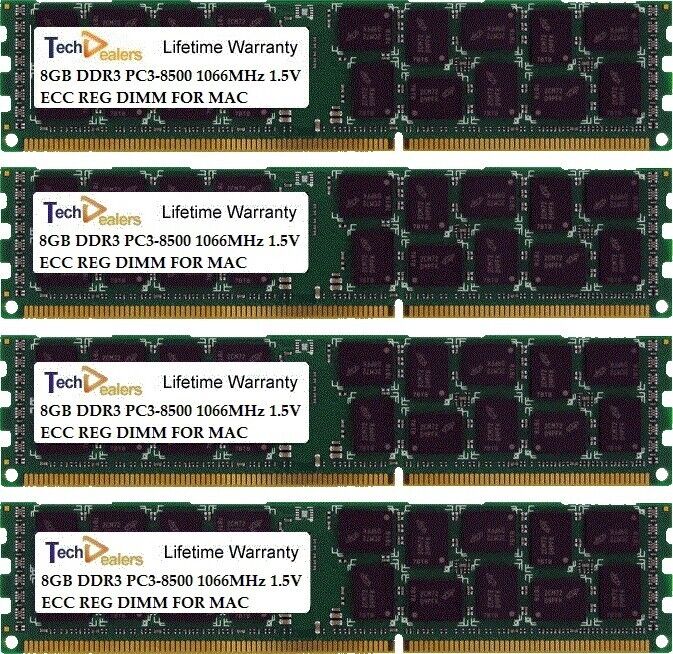  2009-2013 Nehalem Mac Pro memory 32GB 4X 8GB DDR3-1066 PC3-8500 MacPro 4,1 5,1