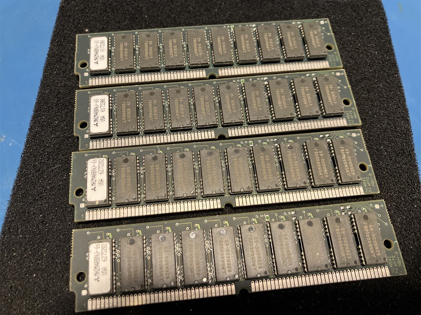 4x 8MB 2Mx40 ECC FPM 72-pin Parity 60ns SIMM Memory 32MB PC RAM IBM Server PC