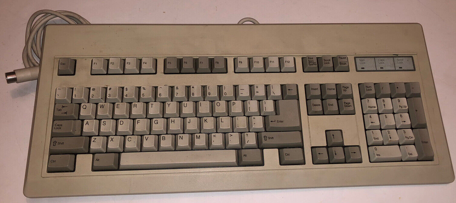 Vintage Mechanical Keyboard Model RT8255C+ NMB Technologies Computer PC Untested