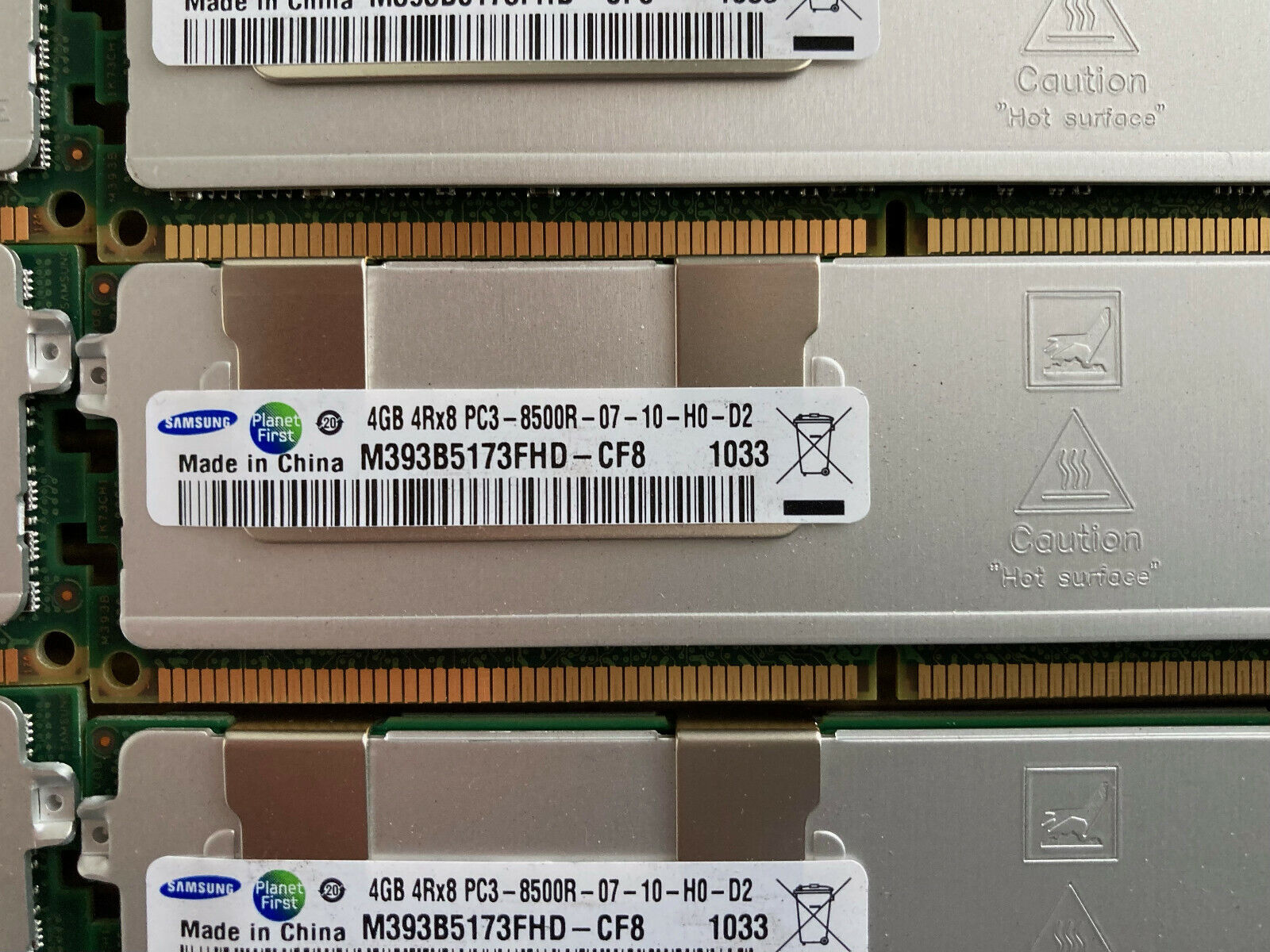 4GB Samsung 4Rx8 PC3-8500R DDR3 FOR DELL POWEREDGE M610 M610x M710 REG DDR3