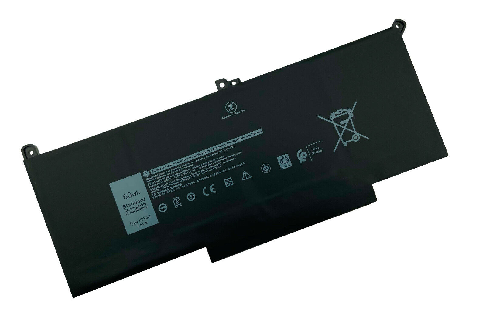 NEW F3YGT Battery For Latitude12 13 14 DM3WC 0DM3WC 2X39G 7280 7290 7380 60Wh