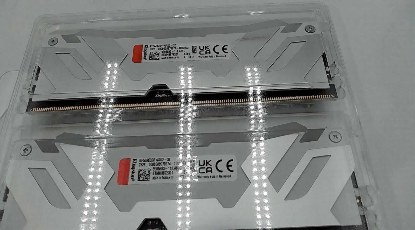Kingston FURY Renegade White RGB 32GB (2x16GB) 6000MT/s CL32 DDR5 DIMM