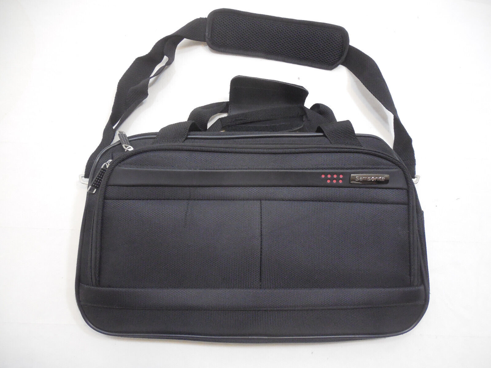 New Samsonite Black 18 X12 X9 Carry-On Bag Shoulder Strap Brifcase Travel Laptop