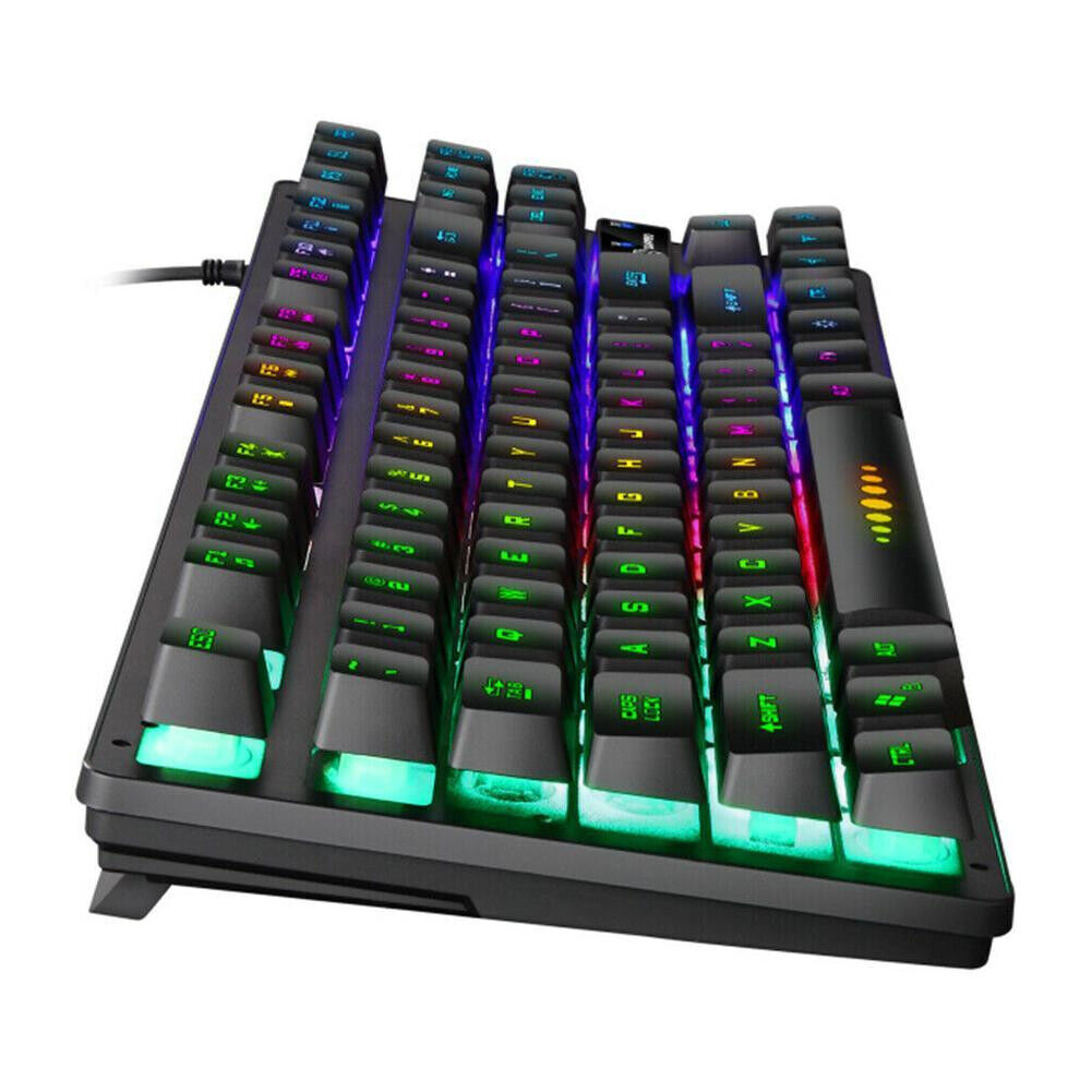 Gaming keyboard Wired Gaming Mouse Kit K87 Wired 87 Keys Mechanical With RGB