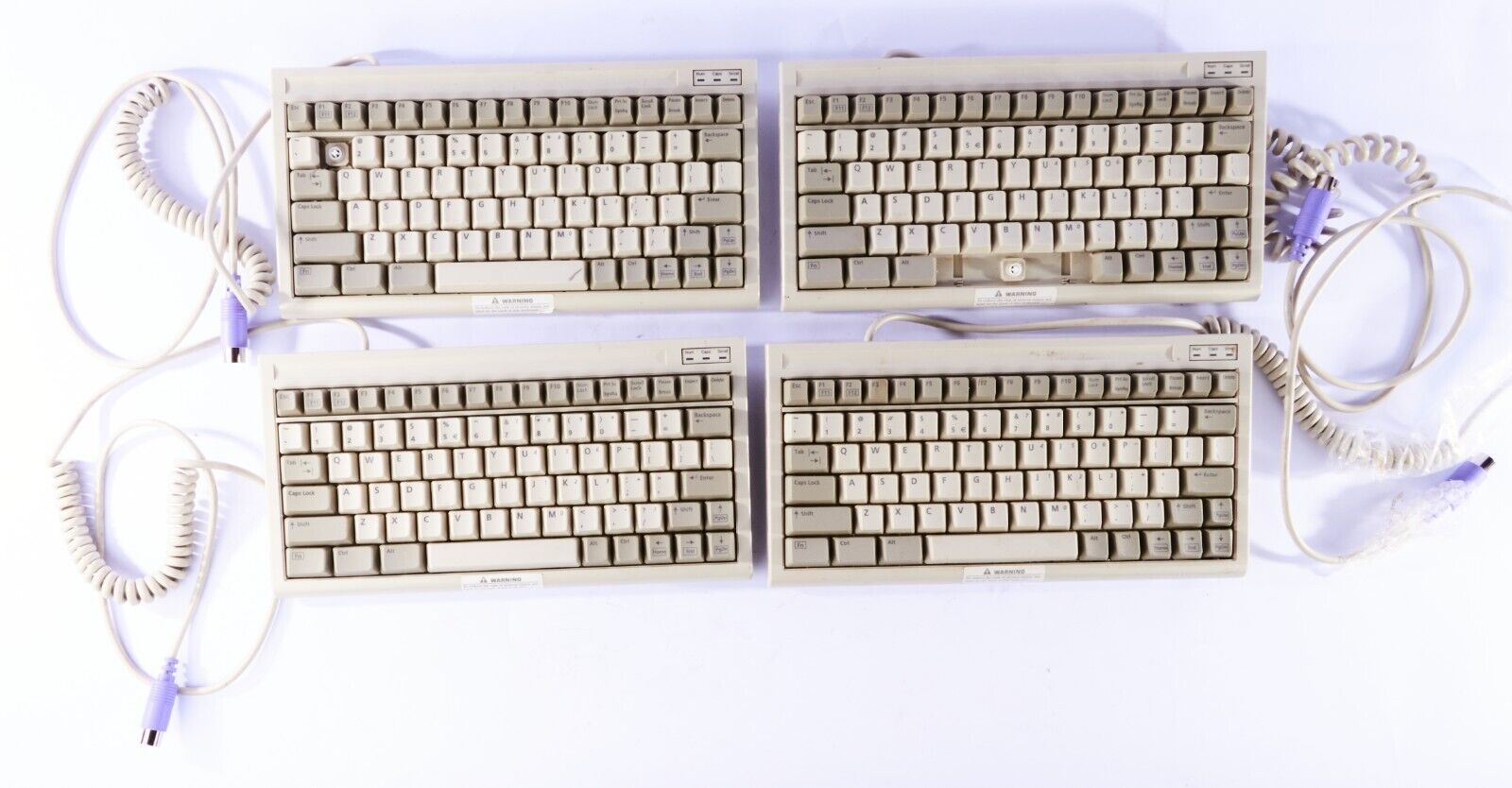 Vintage Hewlett Packard E2610A 5100C Mini Keyboard - Lot of 4
