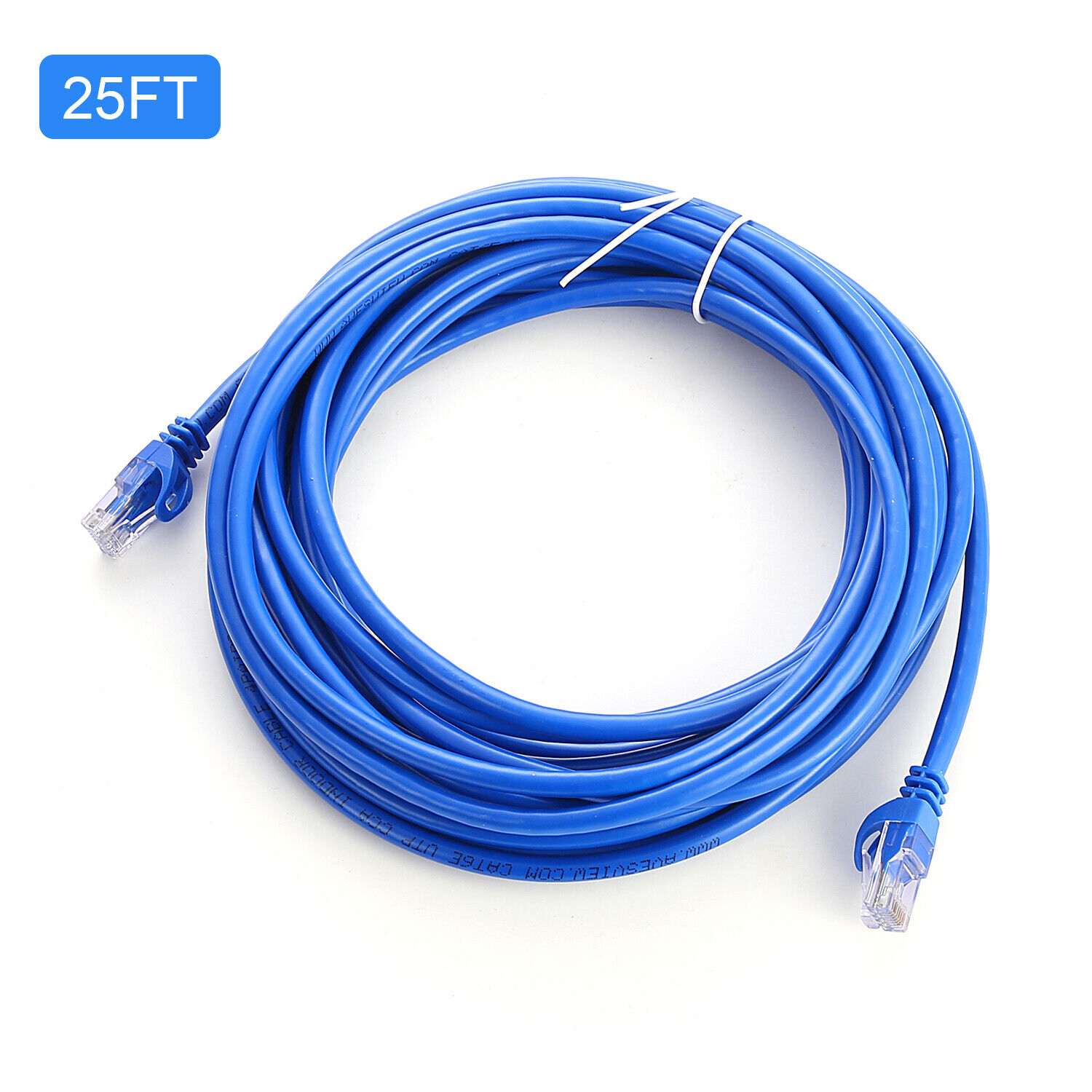 CAT6 Ethernet Cable Patch Cord High Speed Network 550Mhz  Blue 25FT 50FT 100FT