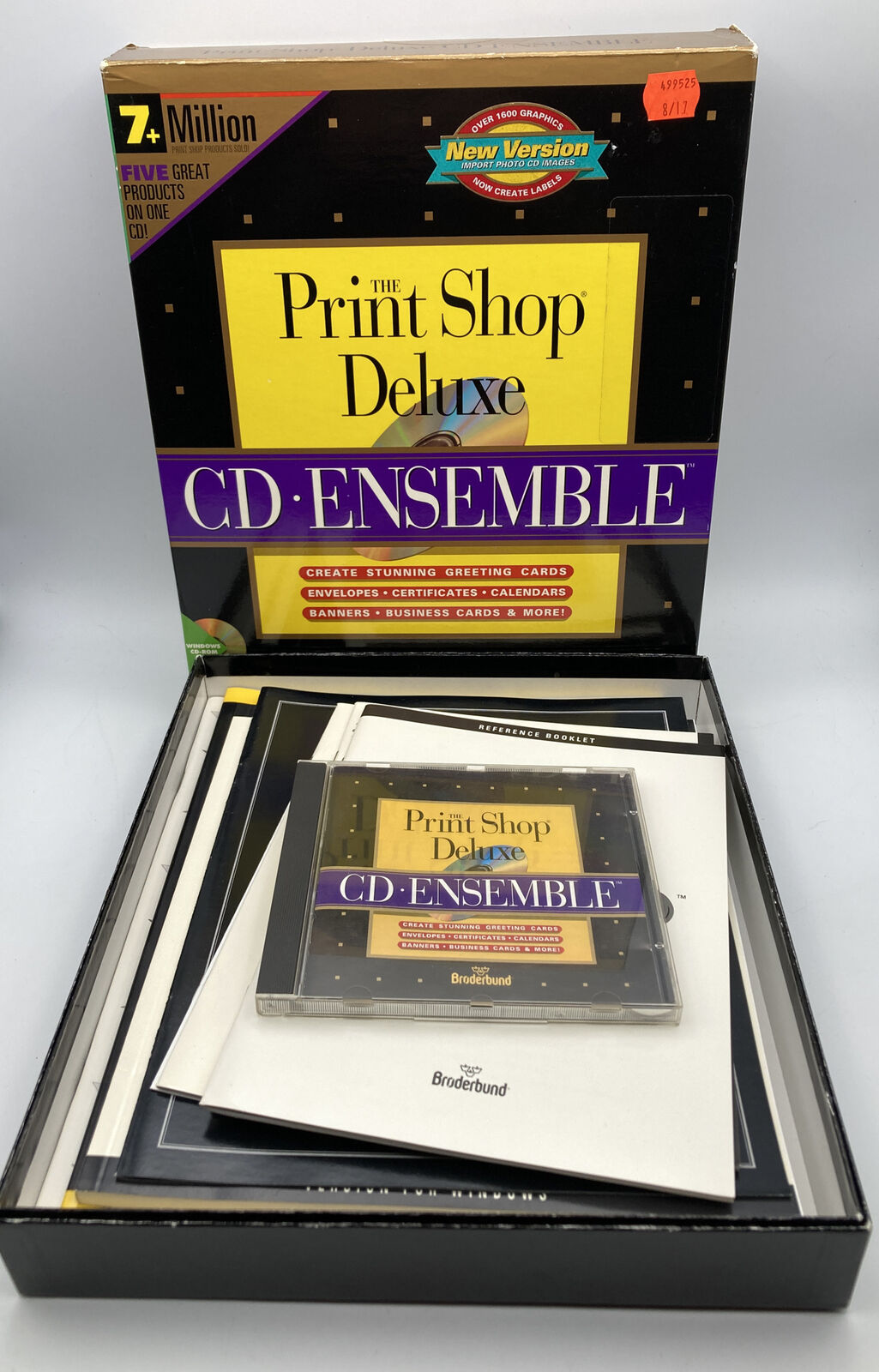 1994 VTG The Printshop Deluxe - Broderbund - Cd Ensemble Create Greeting Cards