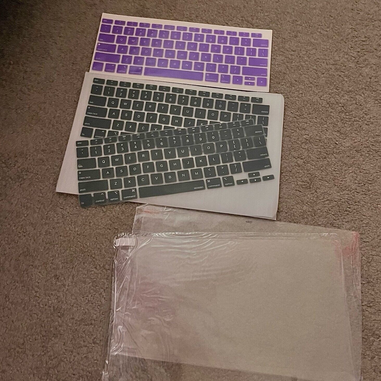 Macbook Air 13 Inch Silicone Keyboard Covers & Clear Screen Protectors