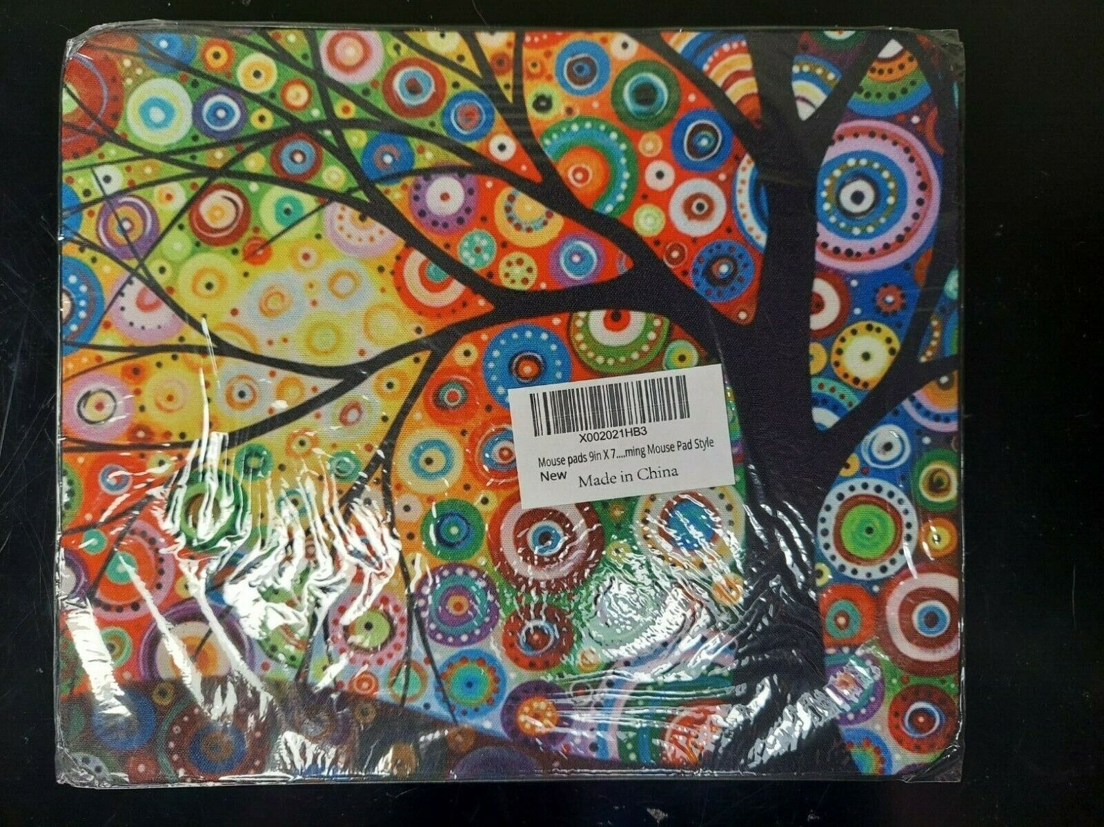 Giving Tree Mouse Pad 9x7 Very Colorful and Bright Circles New and Sealed