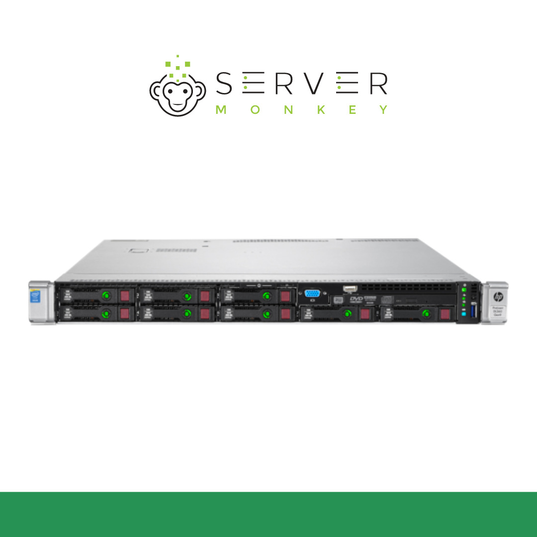 HP ProLiant DL360 G9 Server | 2 x E5-2680v3 24 Cores | 256GB | P440 | 2x Trays