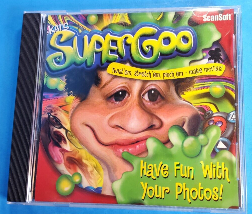 Kai\'s SuperGoo 1.5 Graphics Effects Photo Filters Animation Vintage Software CD
