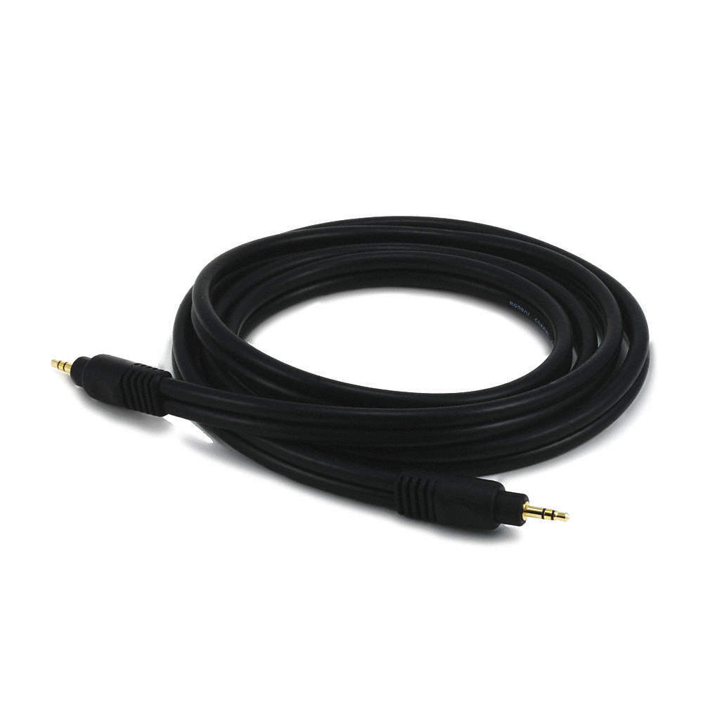 MONOPRICE 5577 A/V Cable, 3.5mm M/M cable, Black,6ft 14X098