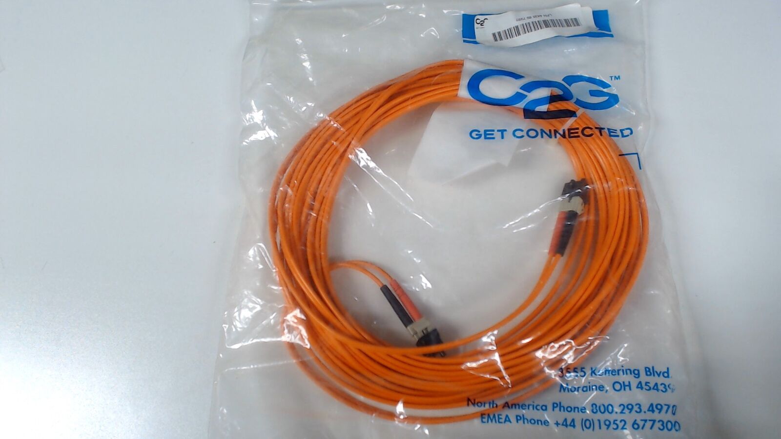 10M Duplex 62.5um LC LC Fiber Optic Cable C2G