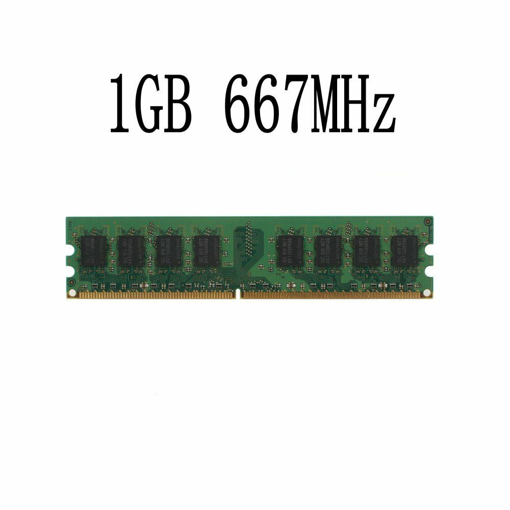 Kingston 4GB 2x 2GB 1G PC2-5300U DDR2 667MHz KVR667D2N5/2G Desktop Memory LOT AB