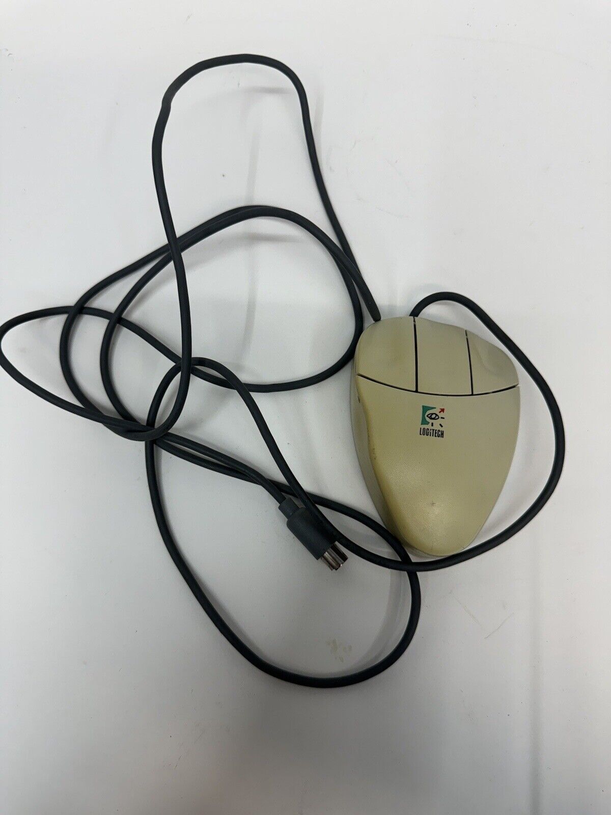 Vintage Logitech 3-Button MouseMan Serial-MousePort Mouse M-CQ38