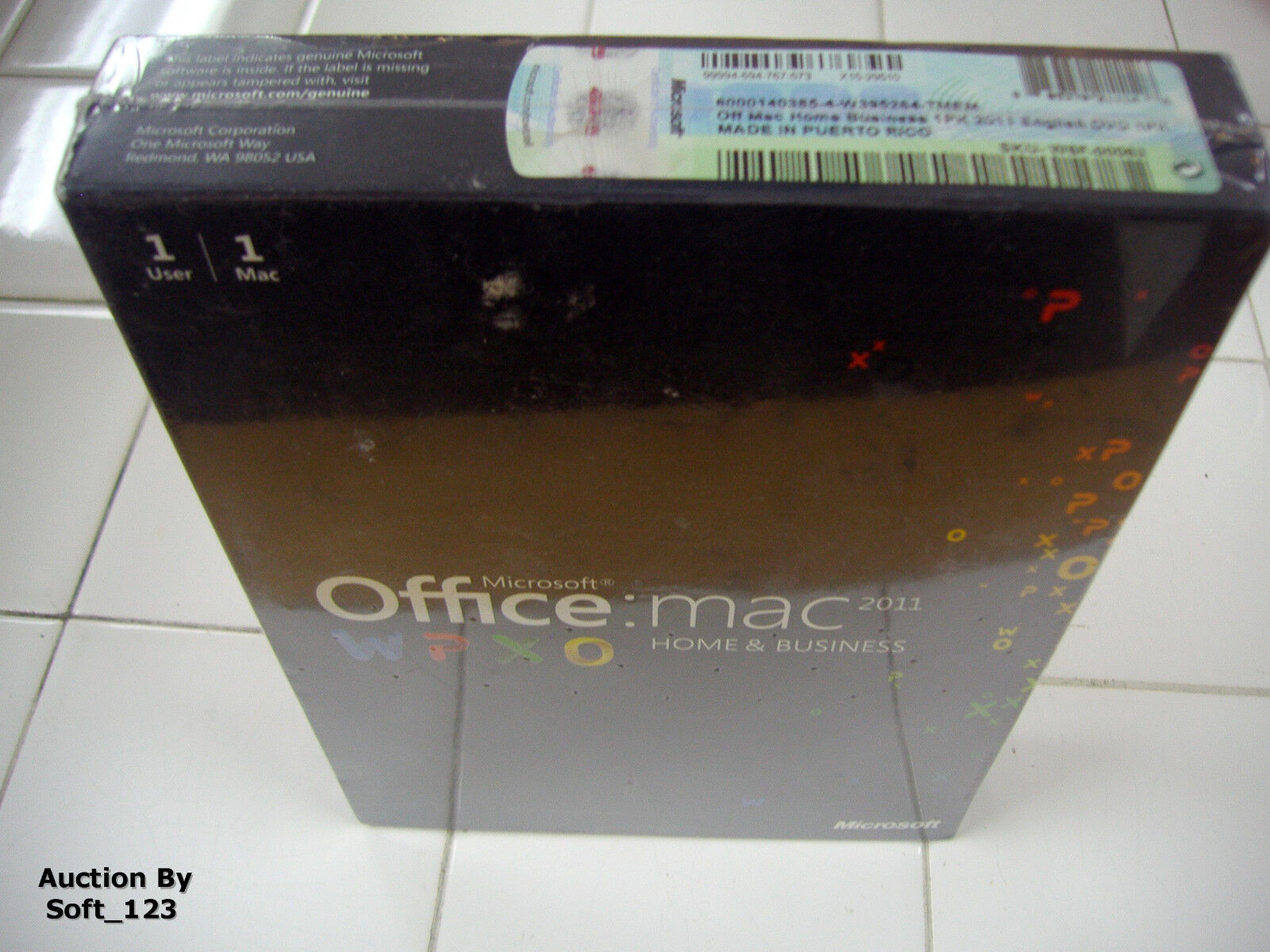 MS Microsoft Office MAC 2011 Home and Business Full Retail English DVD =SEALED=