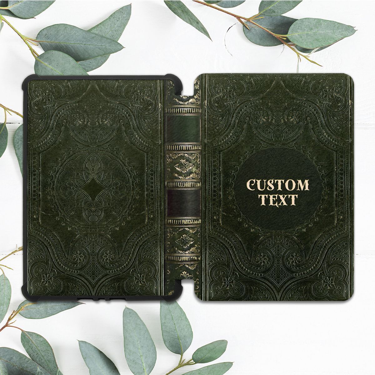 Custom Text Vintage Book Case For All-new Kindle 10th Gen Kindle Paperwhite