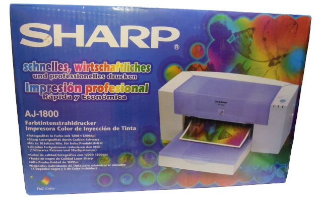 SHARP AJ-1800 Color Inkjet Printer - NEW OLD STOCK