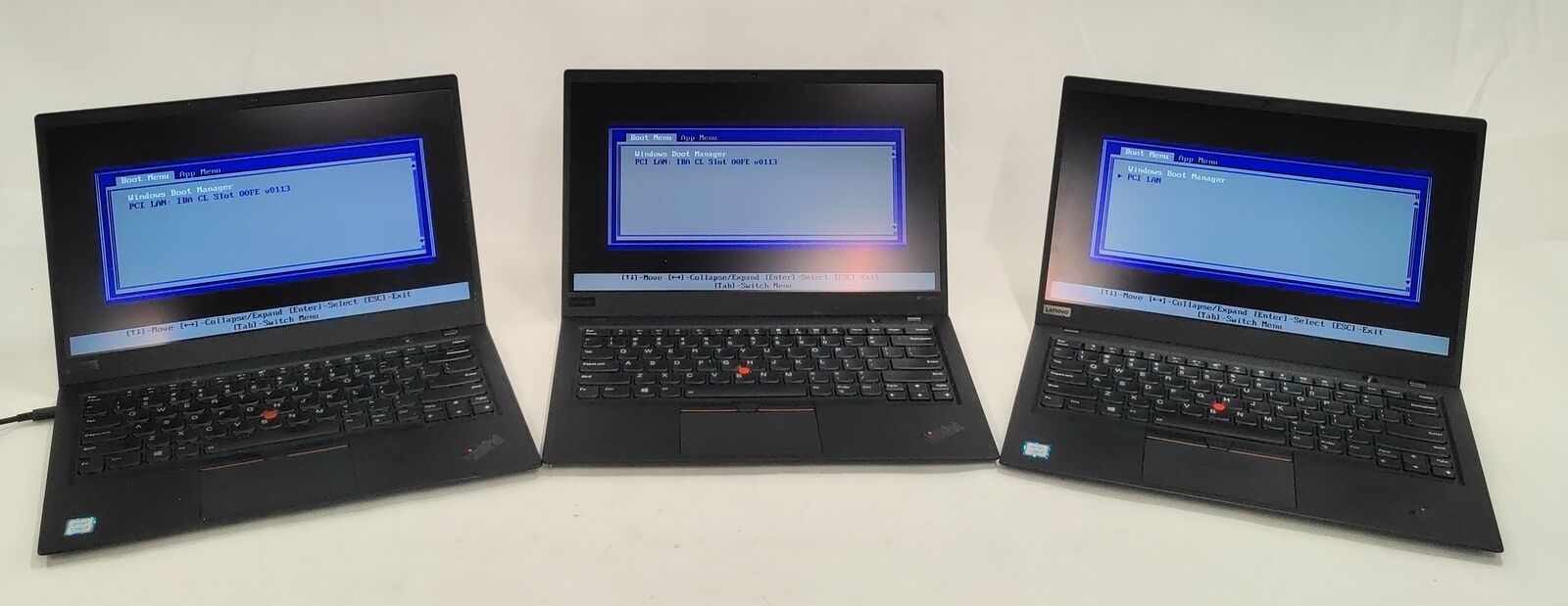 Lot of 3 Lenovo ThinkPad X1 14in Laptop Intel i5-8250U @ 1.60GHz 8GB DDR3 NO HDD