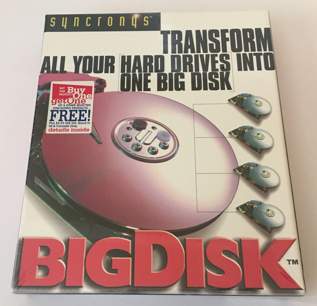 Vtg Syncronys Big Disk Software: Transform All Your Hard Drives To One Big Disk