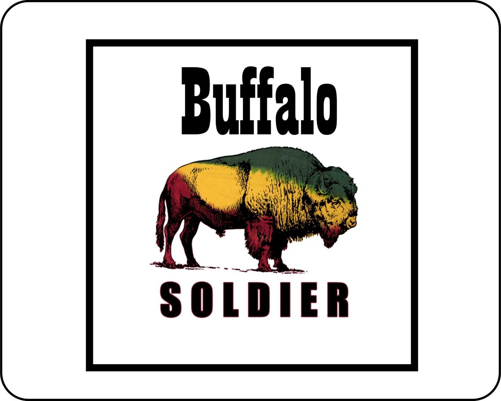 Buffalo Soldiers CivilWar Era  Mouse Pads Mousepads 9th & 10th Cavalry Bison Art