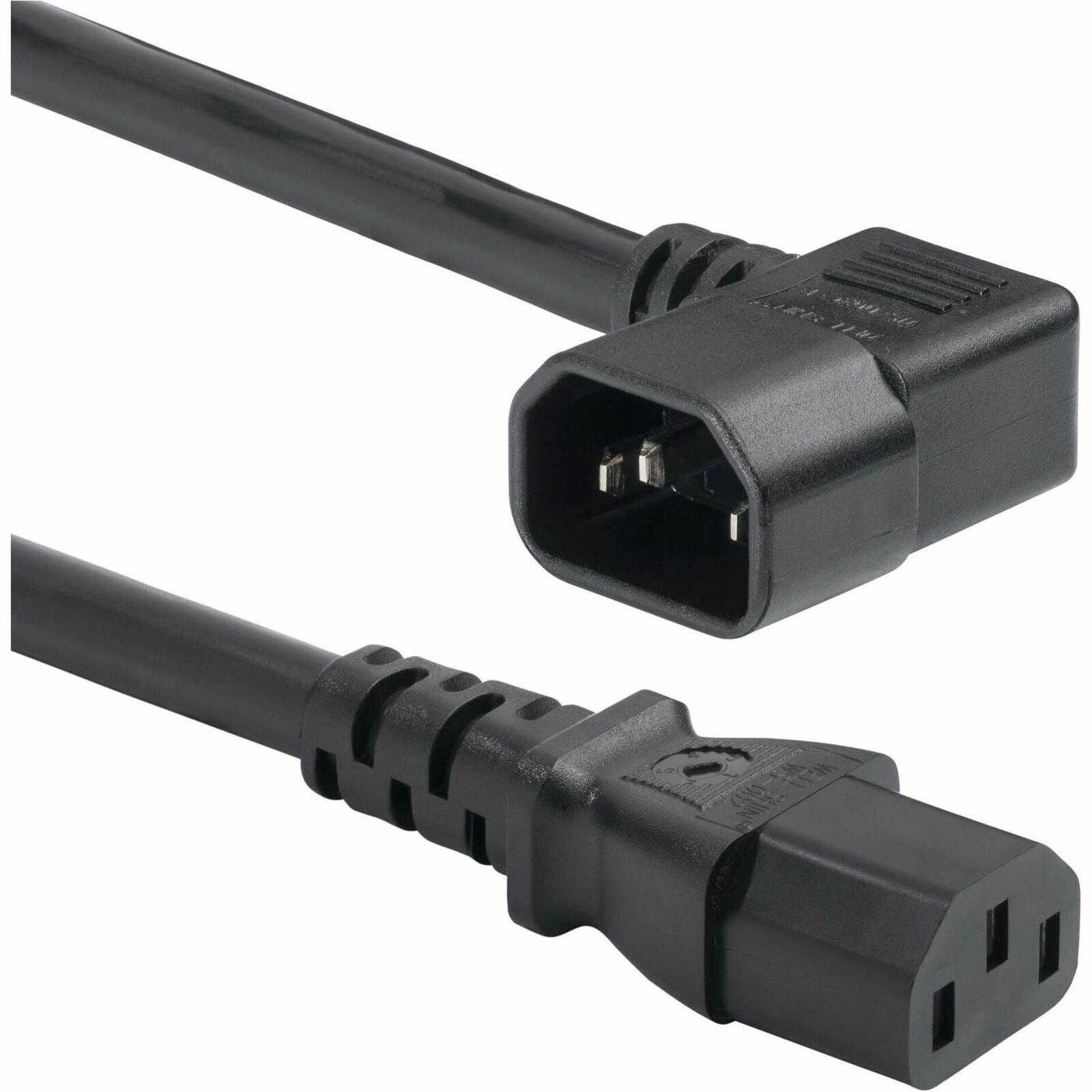 StarTech.com 6ft [1.8m] Heavy Duty Power Cord, Right Angle IEC 60320 C14 to C13,