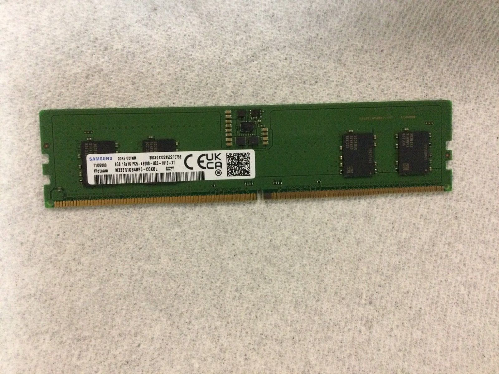 8GB 1RX16 DDR5 4800Mhz (PC5-38400) NON ECC LONG DIMM SAMSUNG M323R1GB4BB0-CQK
