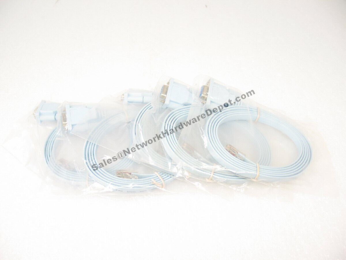 Cisco *LOT OF 2* Console Cable *NEW* RJ45 to DB9 Routers & Switches 72-3383-01