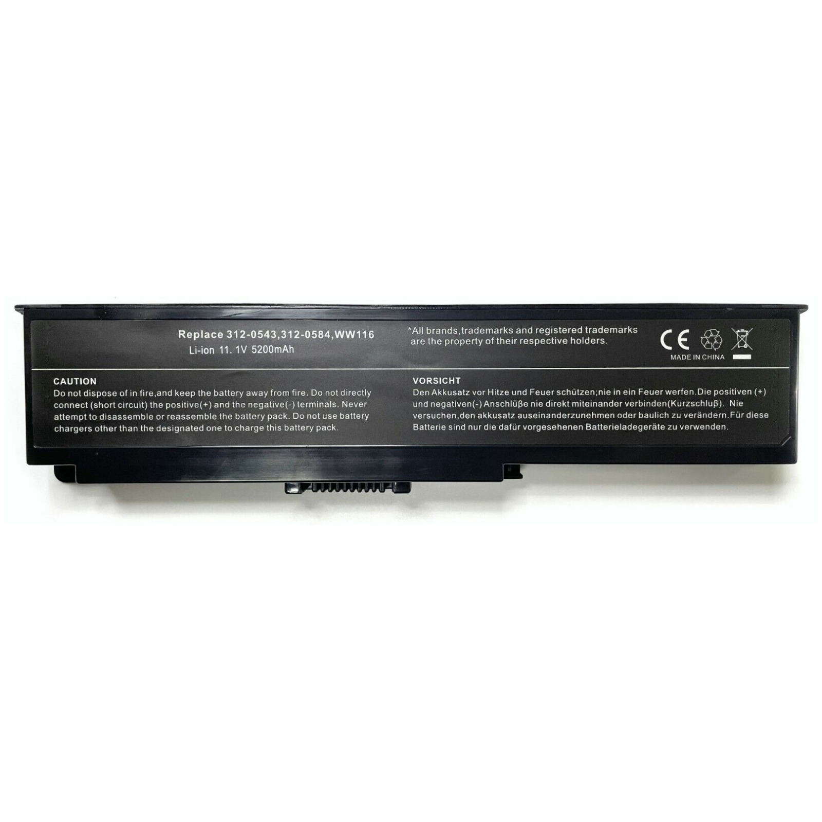 Battery for Dell Inspiron 1420 Vostro 1400 312-0543 312-0584 FT080 WW116 MN151
