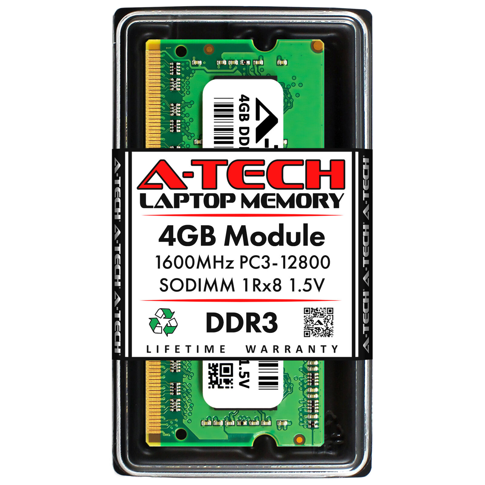 4GB DDR3 PC3-12800 1600MHz SODIMM (FUJITSU FPCEM760AP Equivalent) Memory RAM
