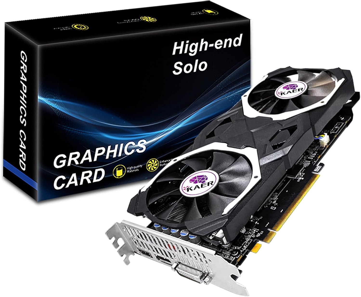 RX580 8GB Graphics Card GDDR5 256Bit Computer Graphics Card with Dual Fans 1284/