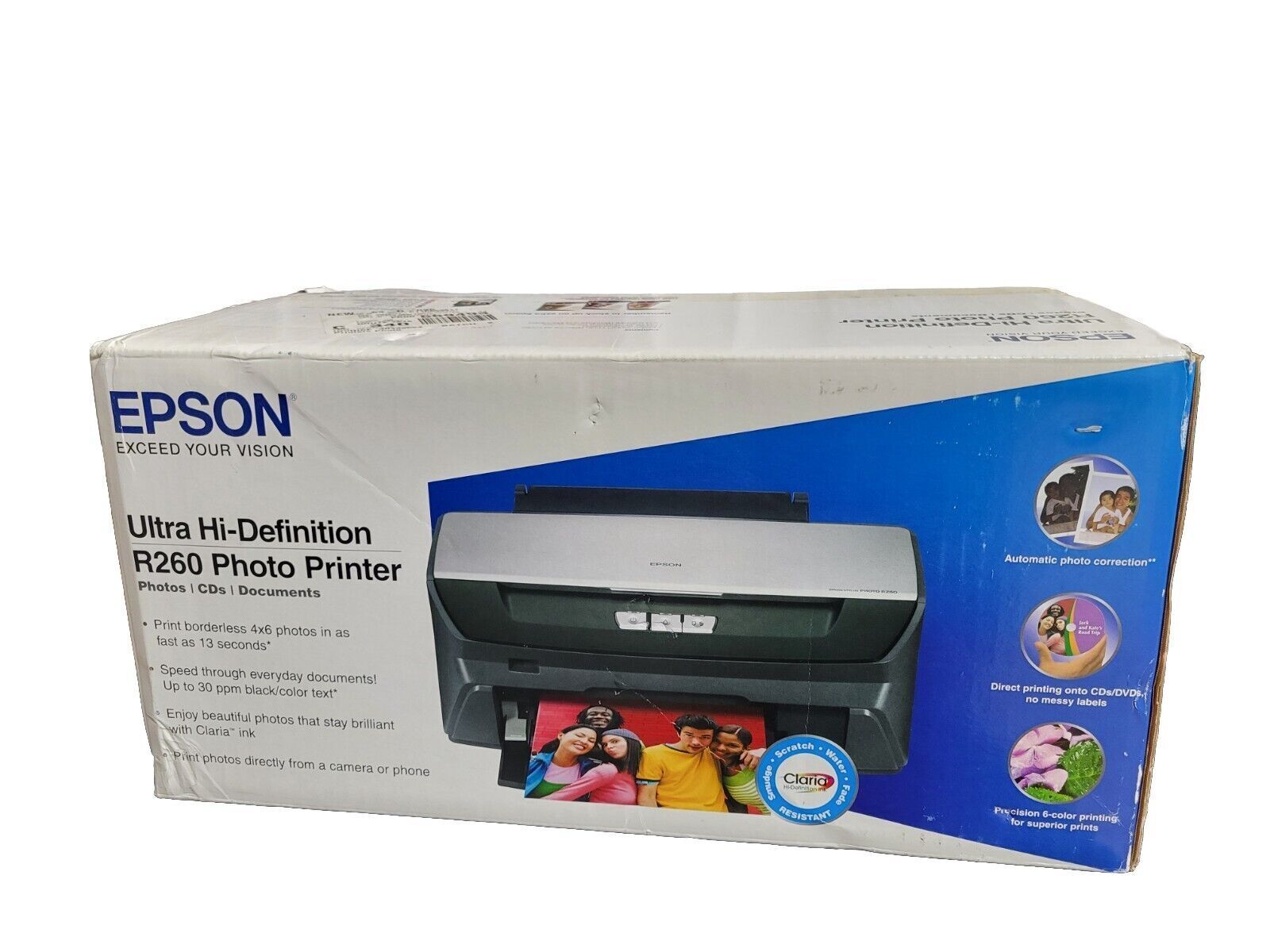 Epson Stylus Photo Ultra Hi-Definition R260 Digital Inkjet Printer - New Open 42