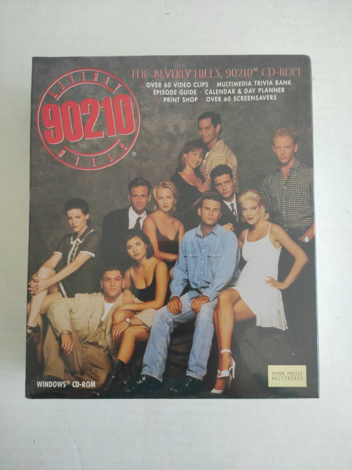  Rare Beverly Hills 90210 CD-ROM box clips calendar Tiffany Amber Thiessen New