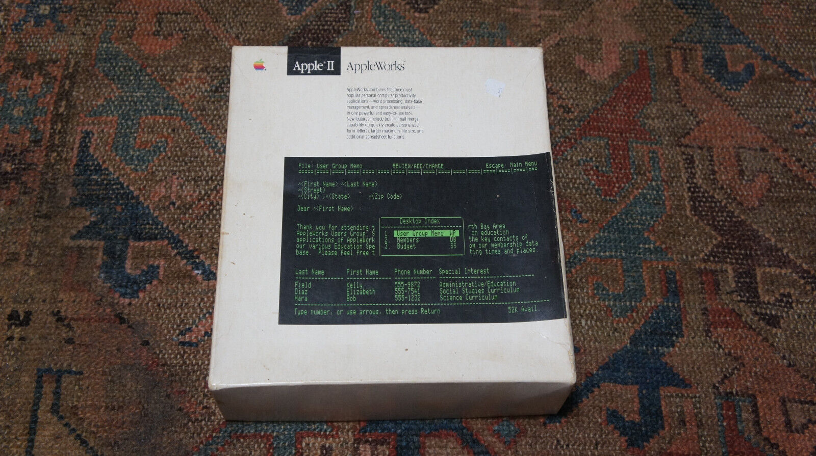 Vintage Apple II IIe IIc IIgs AppleWorks Softwear A2D4501/A READ