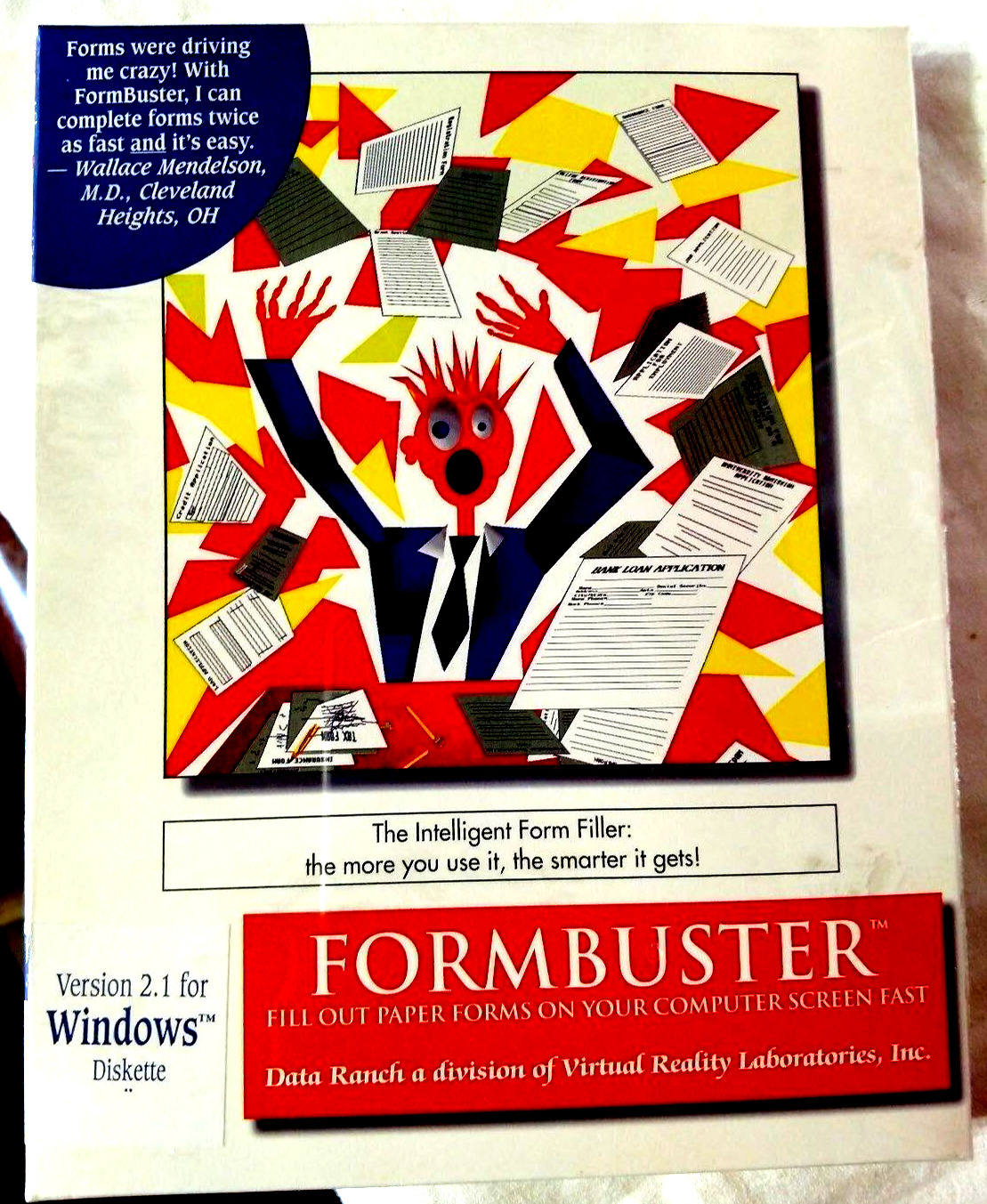 FORMBUSTER Windows 3.1 or higher 1994 VTG Factory Sealed NIB Software COLLECT