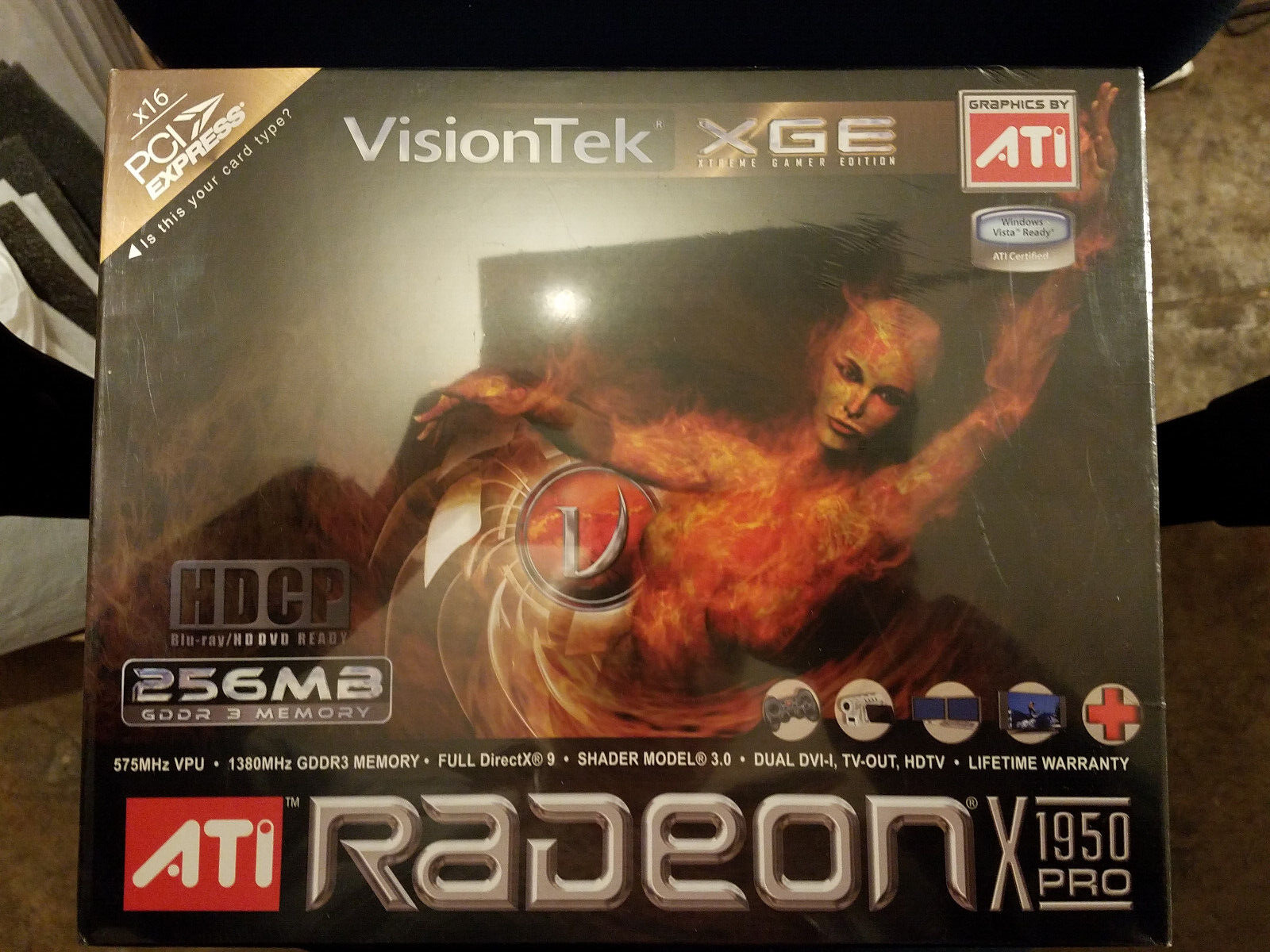 VisionTek ATI Radeon X1950PRO x16 PCIE 256MB GDDR3 XGE Video Card
