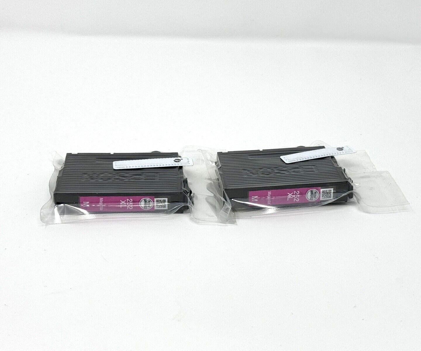 Epson DURABrite Ultra 252XL Magenta Inkjet Cartridges Lot of 2