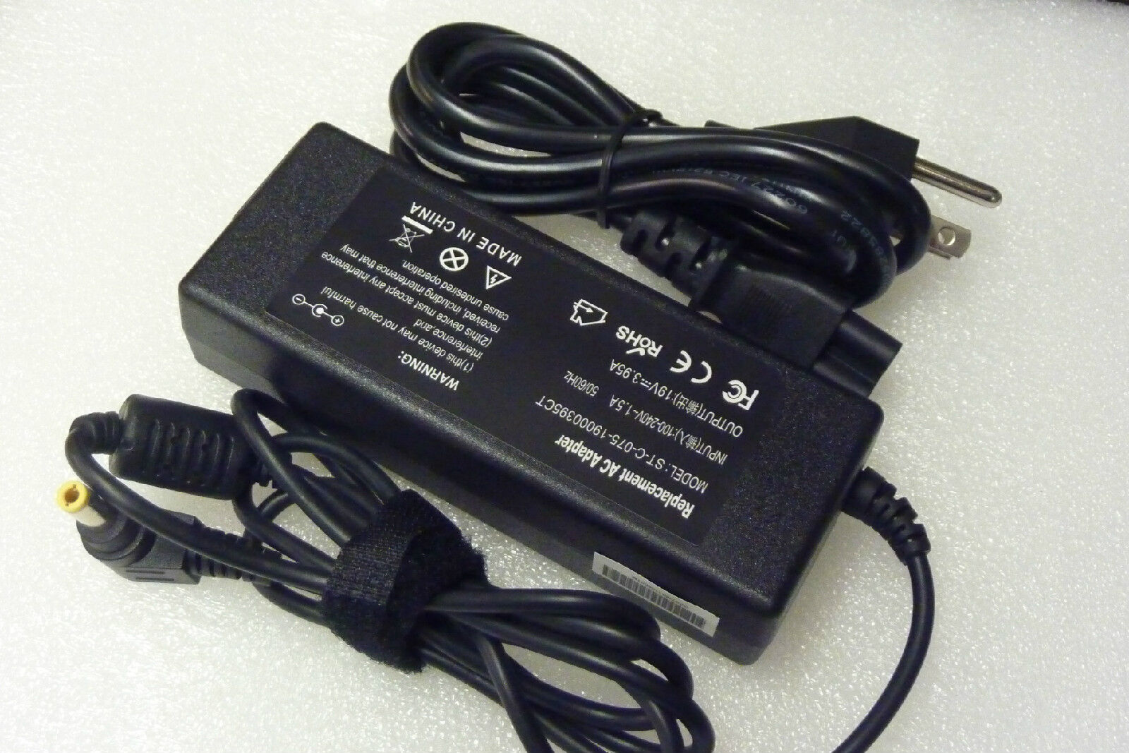 AC Adapter Cord Charger 19V 3.95A 75W For HP ZE4100 ZE4200 ZE4300 F4600-60901