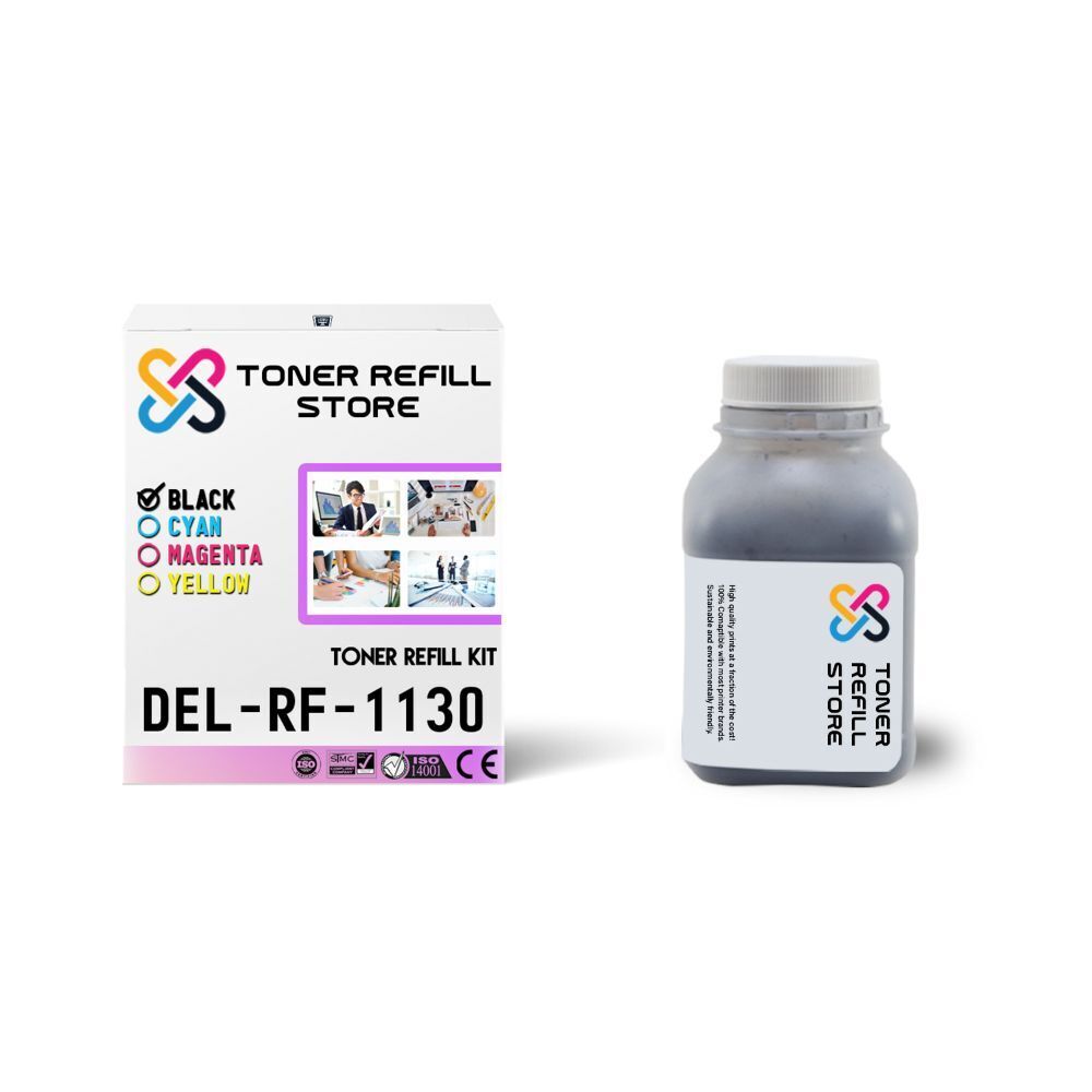 TRS 1130 Black High Yield Compatible for Dell 1130 1133 MFP Toner Refill Kit